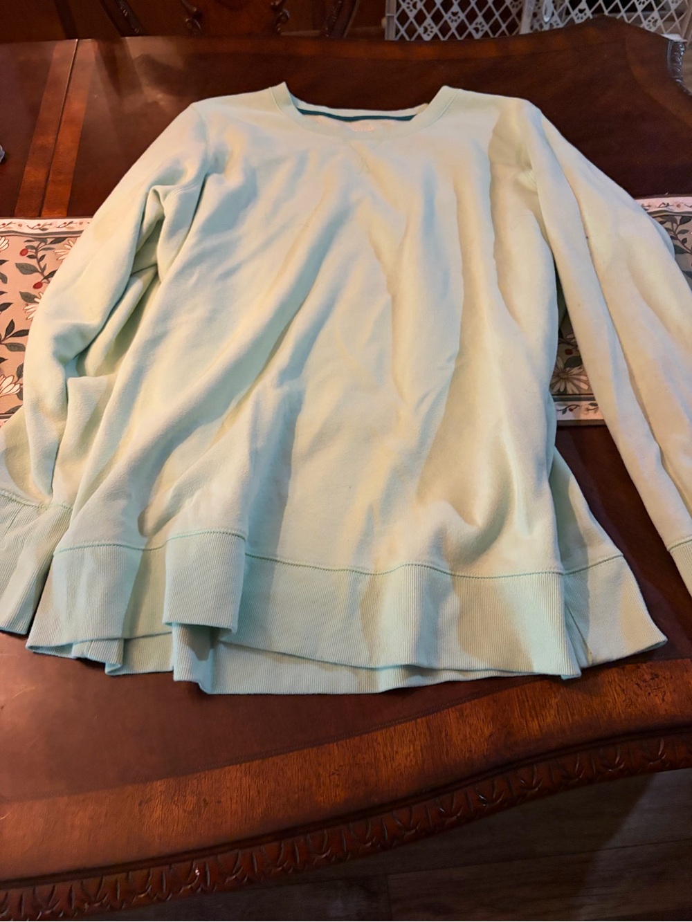 tek gear Light Mint  Long Sleeve Sweatshirt